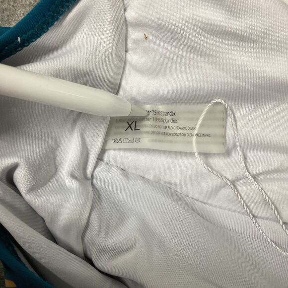 Womens Popvil Floral Print Patchwork Green One Piece Swim Suit Size XL - Picture 12 of 13